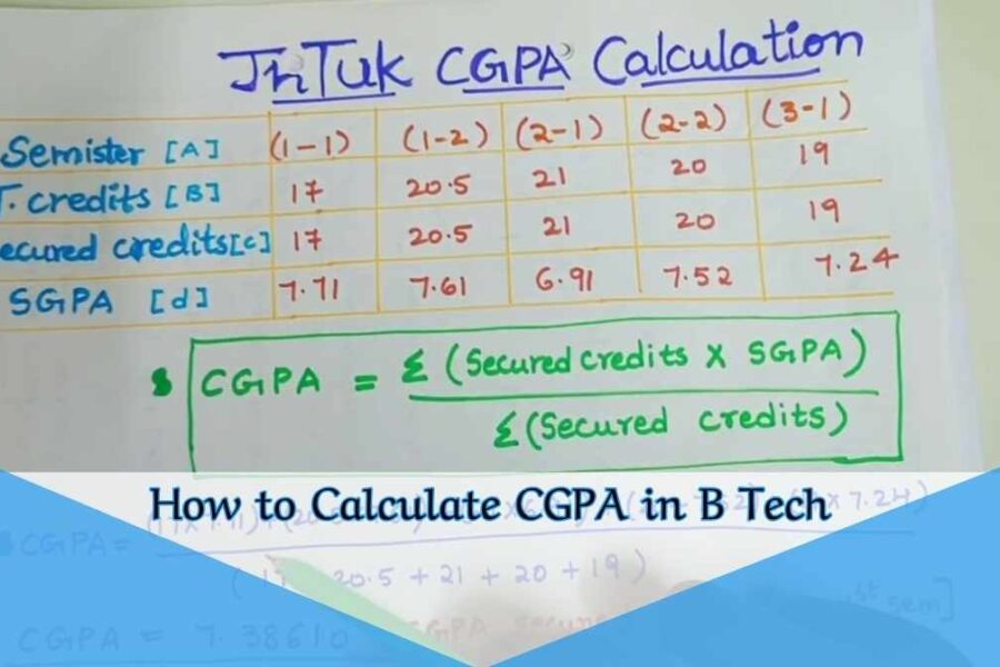 How to Calculate CGPA in B Tech